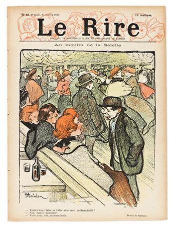 VARIOUS ARTISTS.  LE RIRE. Group of 17 loose issues. 1895-7. Each 11¾x9 inches, 29¾x22¾ cm.